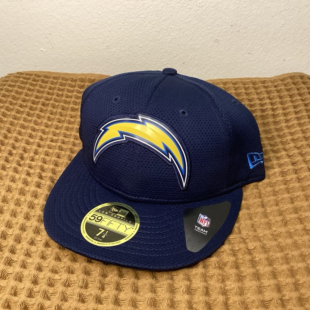 New Era 59FIFTY NFL Los Angeles Chargers Sz 7 1/4 Low Profile Fitted Hat Cap